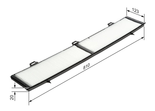 BOSCH 1 987 432 124 Filtru, aer habitaclu