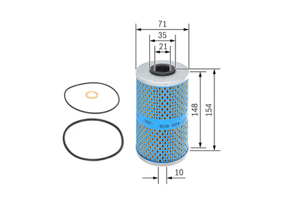 BOSCH 1 457 429 616 Filtru ulei