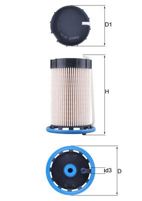 MAHLE KX 592 Filtru combustibil
