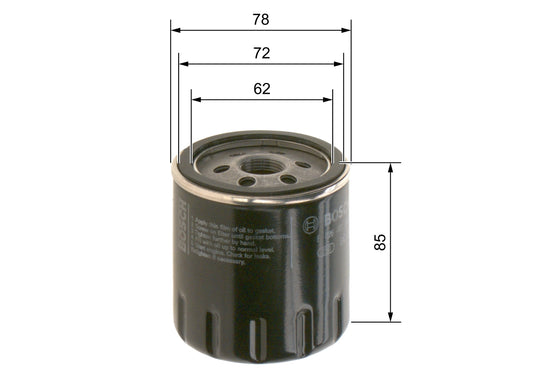 BOSCH F 026 407 300 Filtru ulei