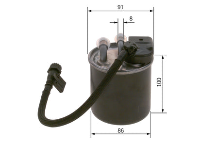 BOSCH F 026 402 841 Filtru combustibil
