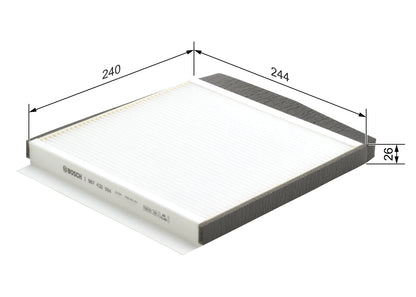 BOSCH 1 987 432 064 Filtru, aer habitaclu