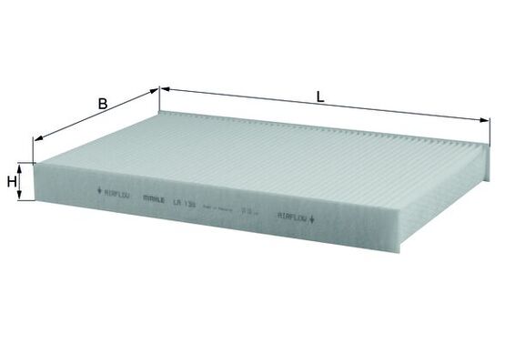 MAHLE LA 138 Filtru, aer habitaclu