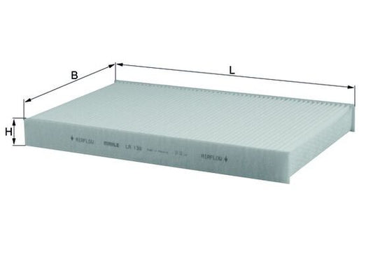 MAHLE LA 138 Filtru, aer habitaclu