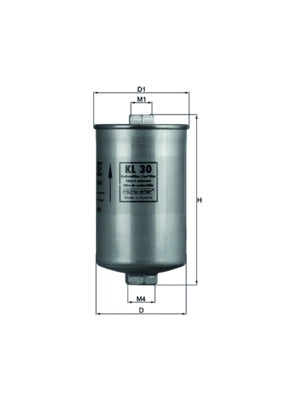 MAHLE KL 30 Filtru combustibil