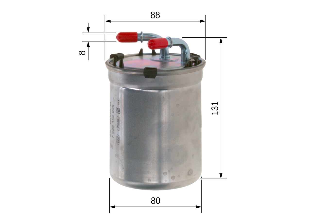 BOSCH F 026 402 835 Filtru combustibil