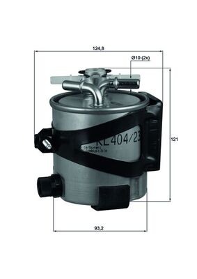 MAHLE KLH 44/22 Filtru combustibil