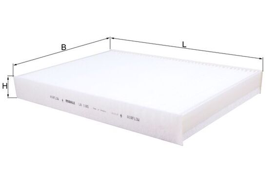 MAHLE LA 1185 Filtru, aer habitaclu