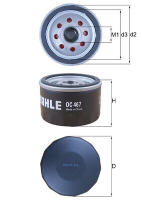 MAHLE OC 467 Filtru ulei