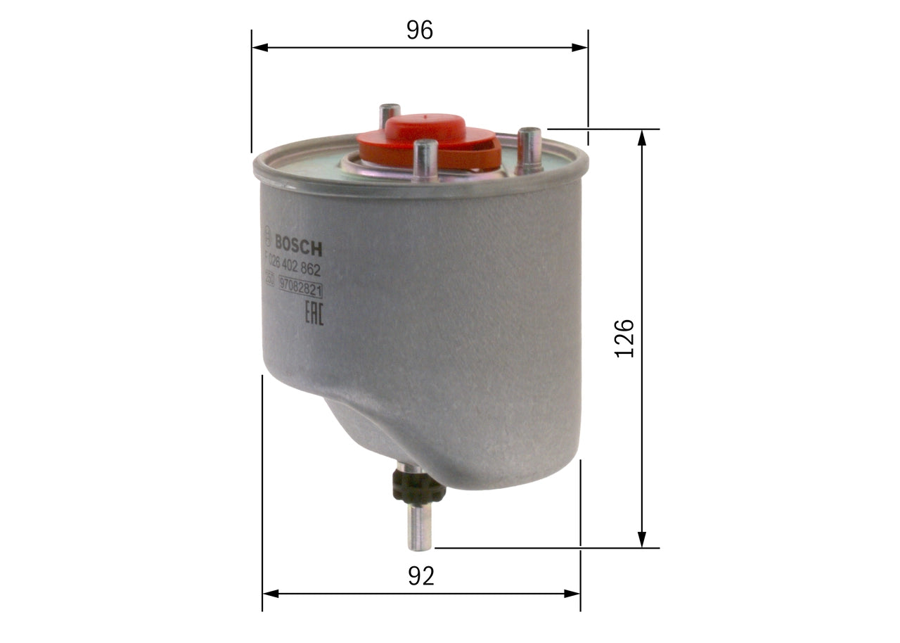 BOSCH F 026 402 862 Filtru combustibil