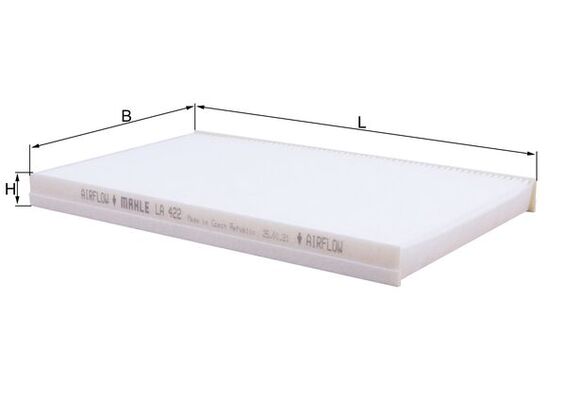 MAHLE LA 422 Filtru, aer habitaclu