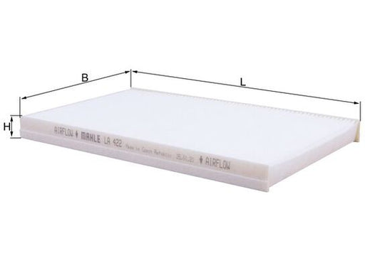 MAHLE LA 422 Filtru, aer habitaclu
