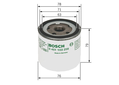 BOSCH 0 451 103 298 Filtru ulei