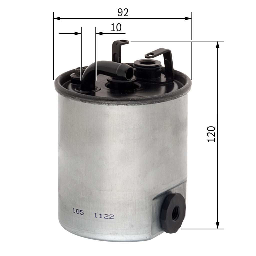BOSCH F 026 402 044 Filtru combustibil