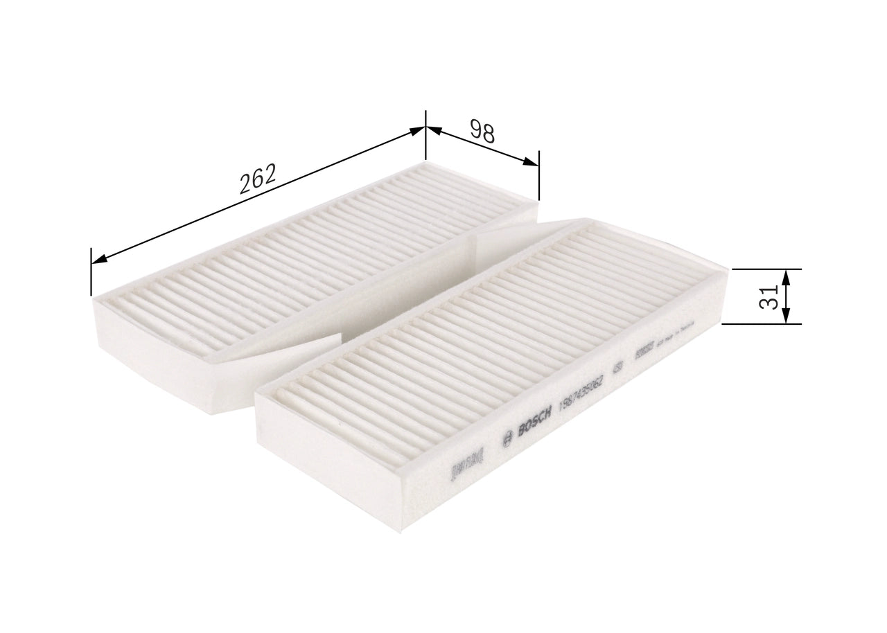 BOSCH 1 987 435 062 Filtru, aer habitaclu