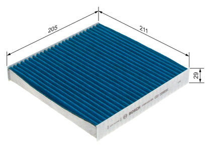 BOSCH 0 986 628 584 Filtru, aer habitaclu