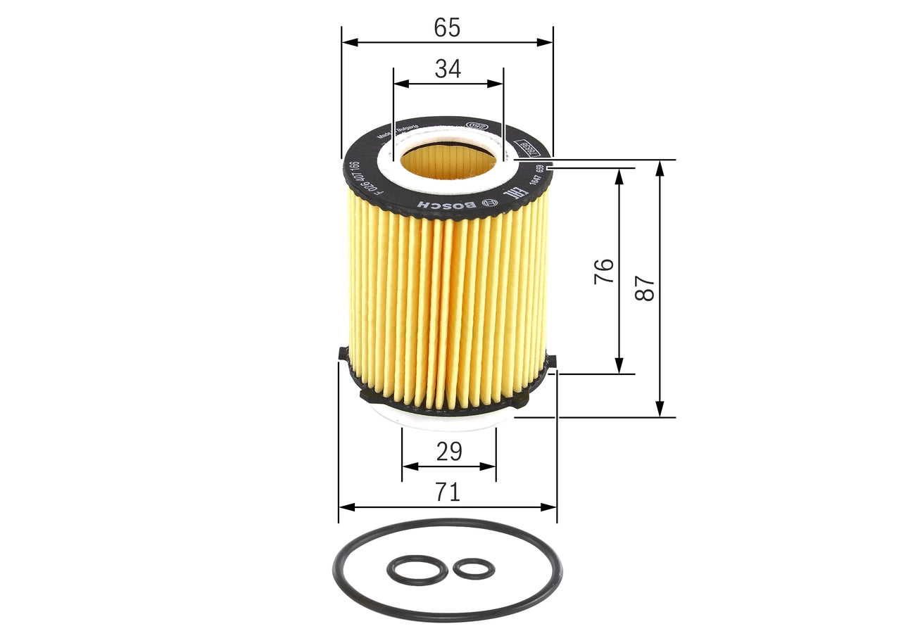 BOSCH F 026 407 166 Filtru ulei