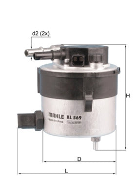 MAHLE KL 569 Filtru combustibil
