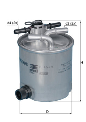 MAHLE KL 404/16 Filtru combustibil