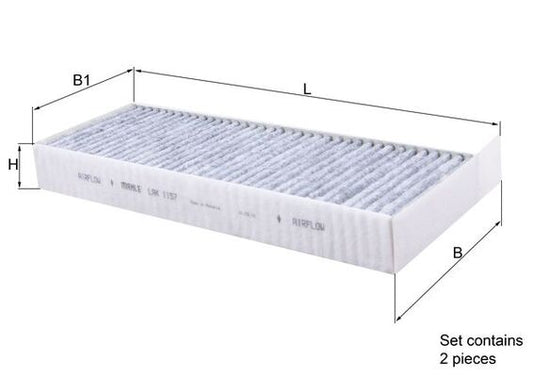 MAHLE LAK 1157/S Filtru, aer habitaclu