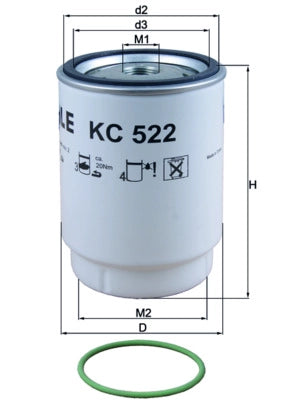 MAHLE KC 522D Filtru combustibil