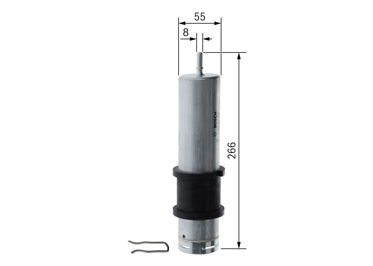 BOSCH F 026 402 358 Filtru combustibil