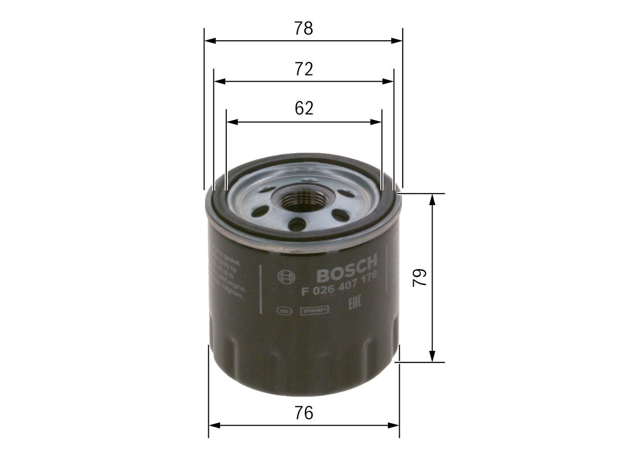 BOSCH F 026 407 176 Filtru ulei