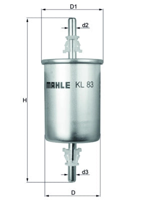 MAHLE KL 83 Filtru combustibil
