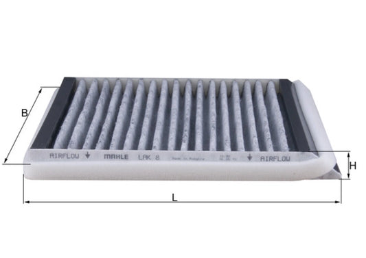 MAHLE LAK 8 Filtru, aer habitaclu