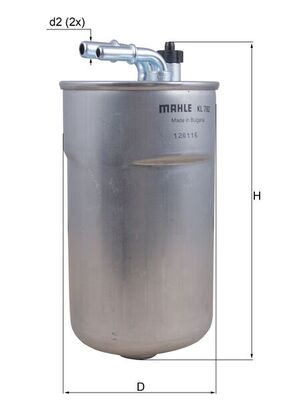 MAHLE KL 792 Filtru combustibil