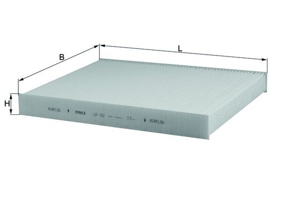 MAHLE LA 182 Filtru, aer habitaclu