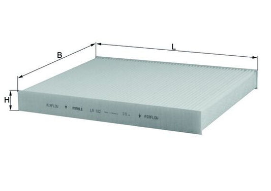MAHLE LA 182 Filtru, aer habitaclu
