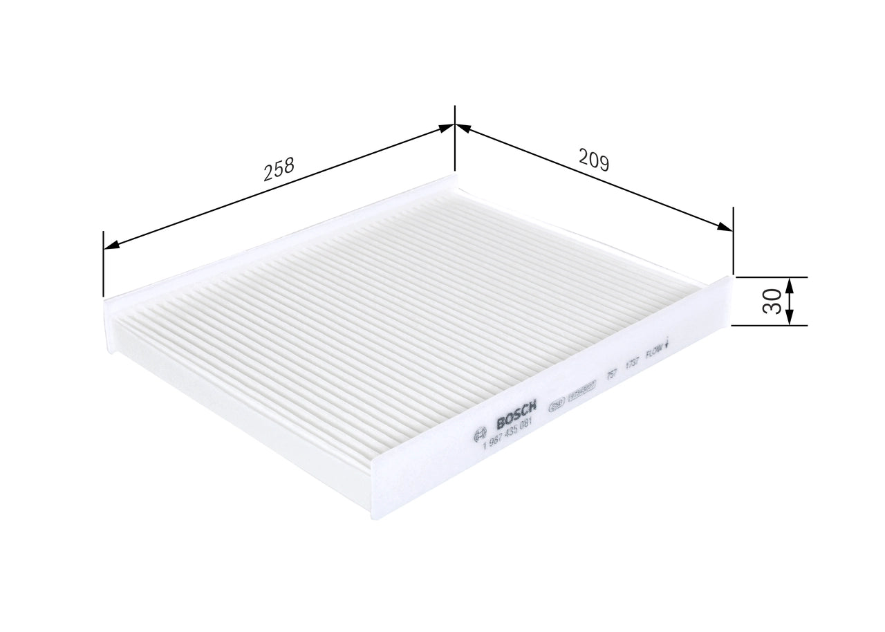 BOSCH 1 987 435 081 Filtru, aer habitaclu