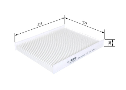 BOSCH 1 987 435 081 Filtru, aer habitaclu