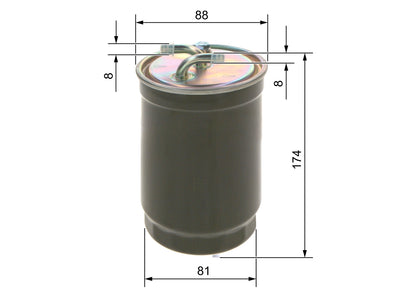 BOSCH 0 450 906 172 Filtru combustibil