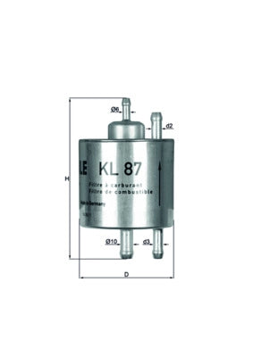 MAHLE KL 87 Filtru combustibil
