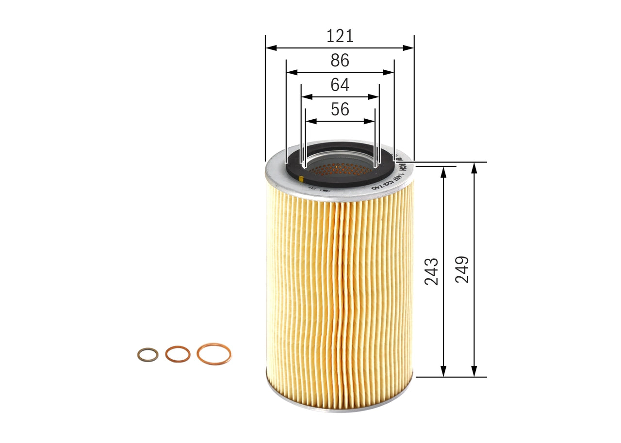 BOSCH 1 457 429 740 Filtru ulei