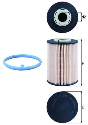 MAHLE KX 393D Filtru combustibil