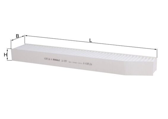 MAHLE LA 897 Filtru, aer habitaclu