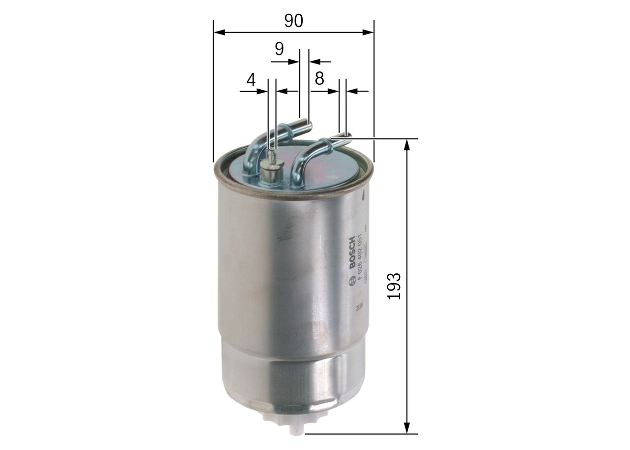 BOSCH F 026 402 051 Filtru combustibil